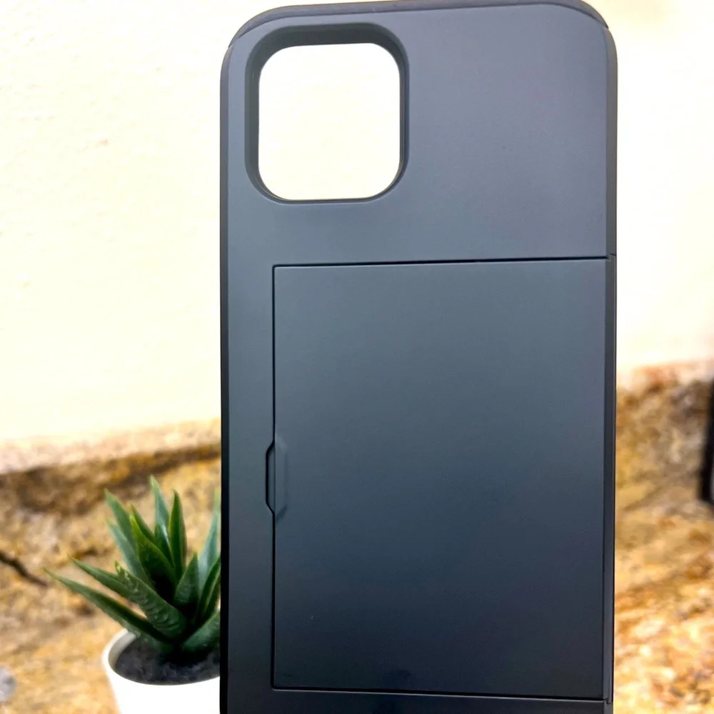 iPhone 12 Pro Max Phone Case, black, stylish, elegant
